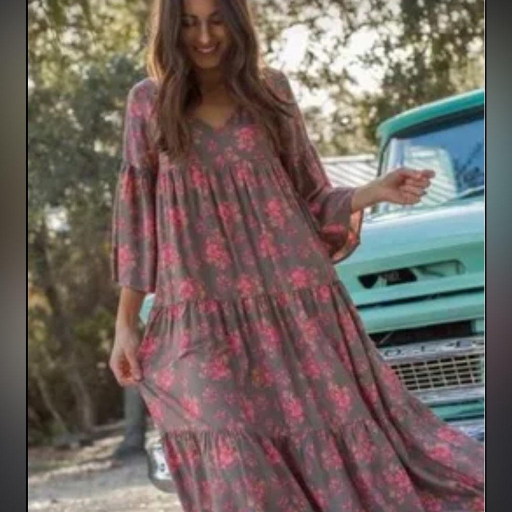 Natural life midi dress boho